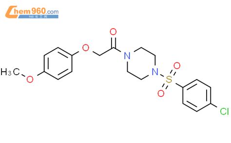 423740 24 3 1 4 Chlorophenyl Sulfonyl 4 4 Methoxyphenoxy Acetyl