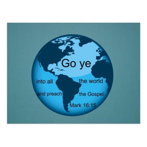 Go ye... postcard | Zazzle