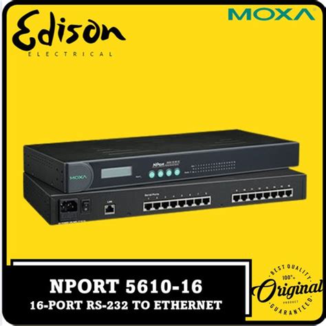 Jual MOXA Nport 5610 16 16 Port RS 232 Rackmount Serial Device Servers