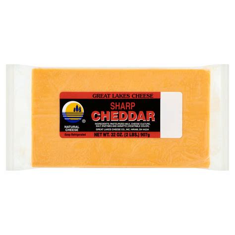 Great Lakes Cheese Sharp Cheddar Natural Cheese 32 Oz Delivery Or Pickup Near Me Instacart