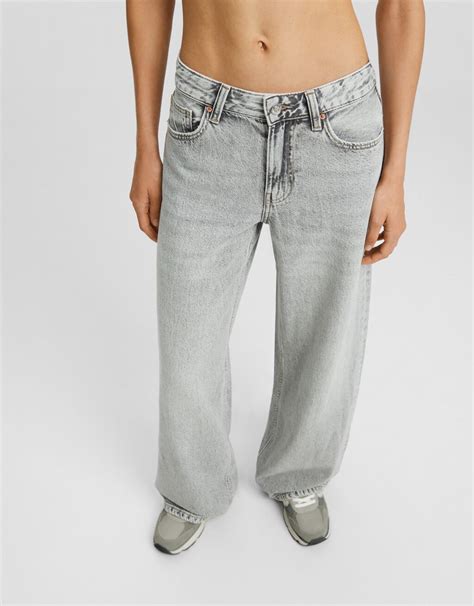 Wide Leg Jeans Women Bershka