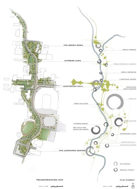 a plan for a park with lots of trees and plants on it, including the walkways