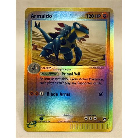 Armaldo Holo Rare Reverse Ex Sandstorm E Series Pokemon Card Tcg