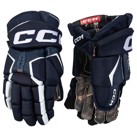 Перчатки хоккейные CCM 33562_14"_NAV/WHT, посадка Анатомическая ...