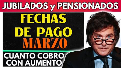 CUANTO Y CUANDO COBRO EN MARZO Con AUMENTO BONO Para Jubilados Y