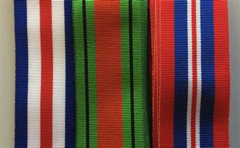 FULL SIZE BRITISH Military Medal Ribbons World War 2, 6" lengths ...