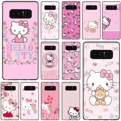 Cartoon Hello Kitty Soft Tpu Phone Case For Galaxy S6 S7 Edge S8 S9 S10 S10e A6 Plus Note 8 9 J6