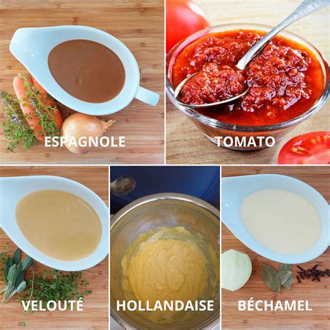 The 5 Mother Sauces The Saucy Side Of Cooking