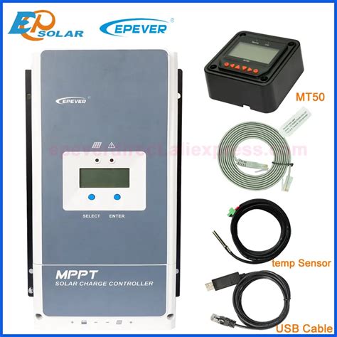 EPEVER Auto Controlador De Carga Solar Traceran MPPT 50A 60A 80A 100A