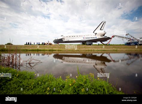 Space Shuttle Atlantis After The Final Shuttle Mission Stock Photo Alamy