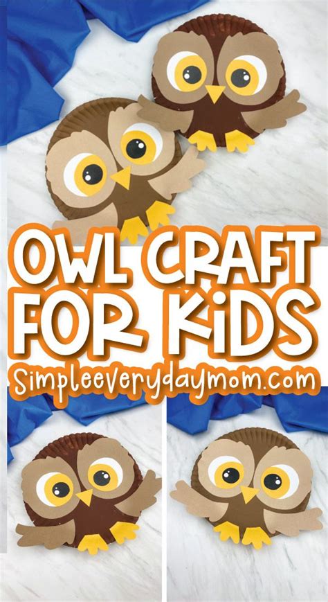 Paper Plate Owl Craft For Kids Free Template Artofit