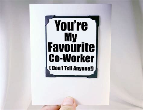 Co Worker Card Co Worker Thank You Card Card For Coworkers Funny Card