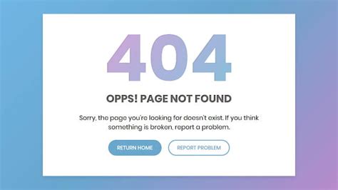 Custom 404 Error Page Design Using Html And Css