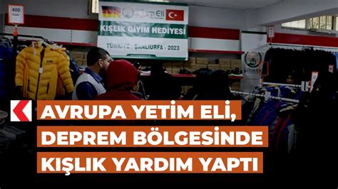 Avrupa Yetim Eli deprem bölgesinde kışlık yardım yaptı YouTube