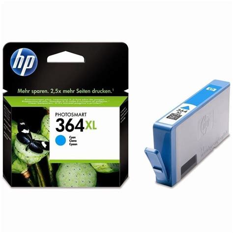 HP 364XL Cartouche d encre Cyan grande capacité authentique CB323EE