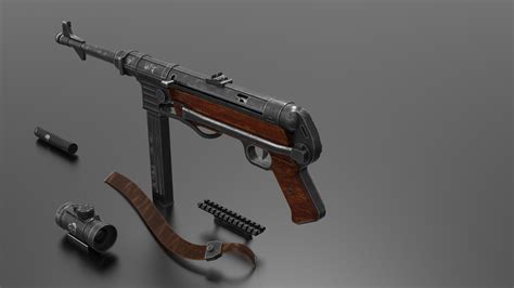 MP 40 Submachine Gun in Weapons - UE Marketplace