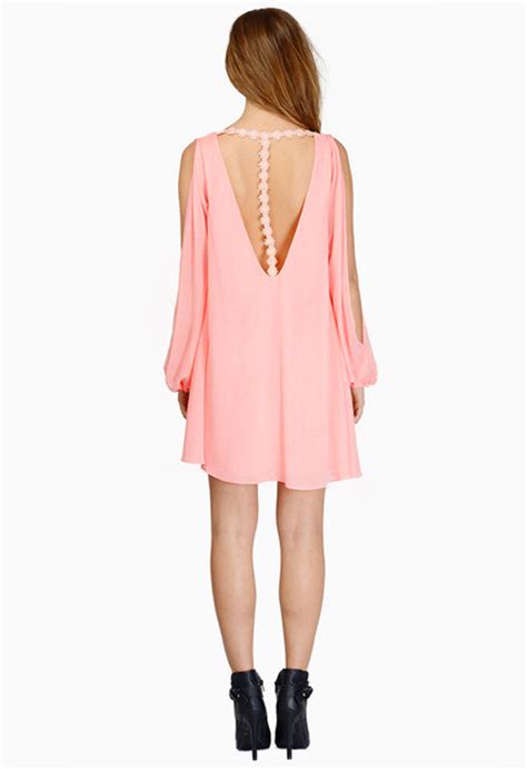 Sexy Chiffon V Neck Long Sleeve Backless Dress On Luulla