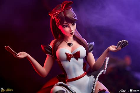 J Scott Campbell Alice In Wonderland Game Of Hearts Edition Statue