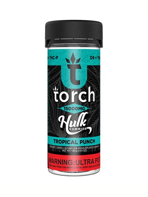 Tropical Punch Torch Live Resin D Thcp Hulk Gummies Mg Free