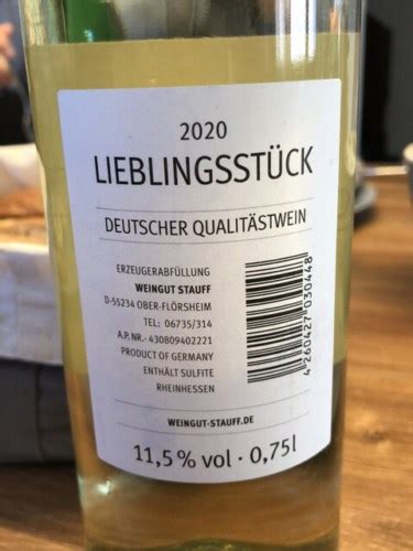 Stauff Lieblingsst Ck Halbtrocken Vivino Us