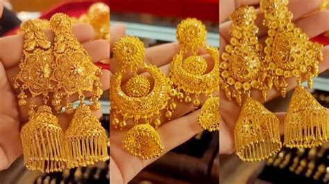 Design Of Gold Earrings With Latest Design