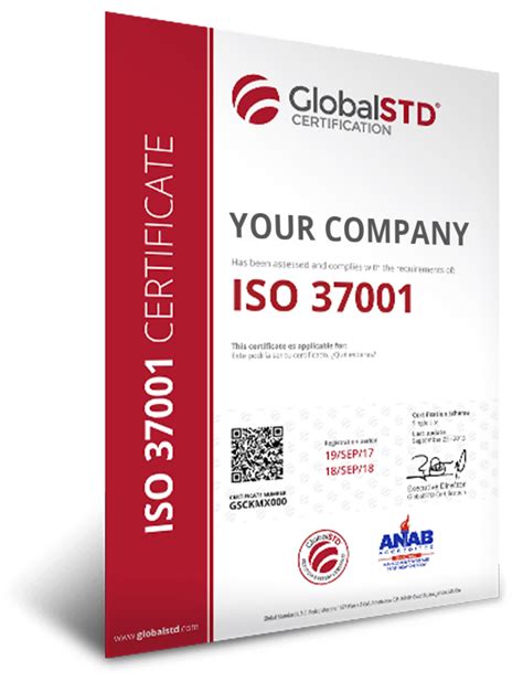 Iso 37001 Certificación En Sistemas De Gestión Antisoborno Globalstd