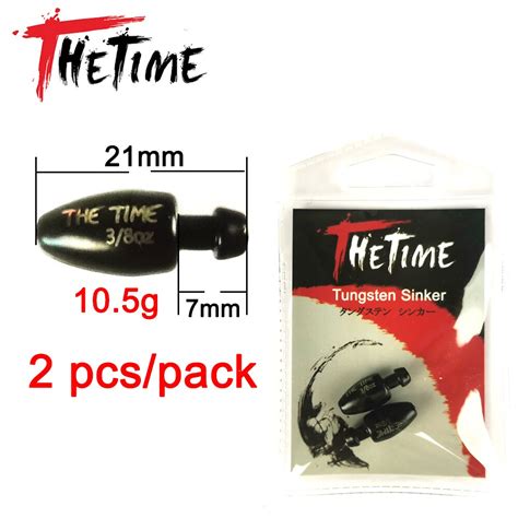 New Thetime Texas Rig Fishing Rubber Skirt Tungsten Sinker Oz