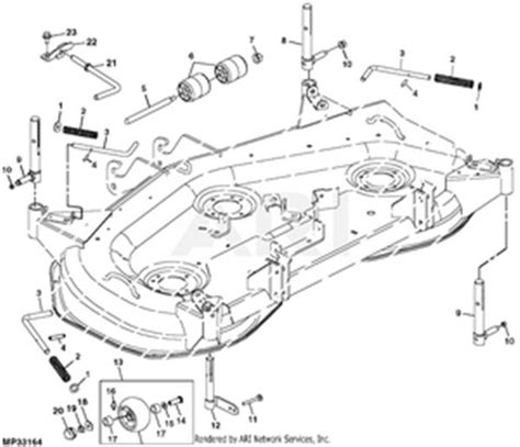 John Deere 54d Mower Deck Parts Diagram