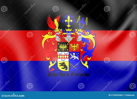 Flag of East Frisia. 3D Illustration Stock Illustration - Illustration ...