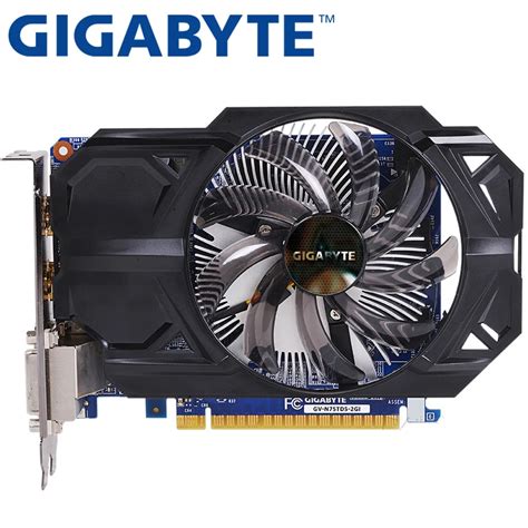 GIGABYTE, оригинальная Видеокарта GTX 750 Ti, 2 Гб, 128 бит, GDDR5 ...