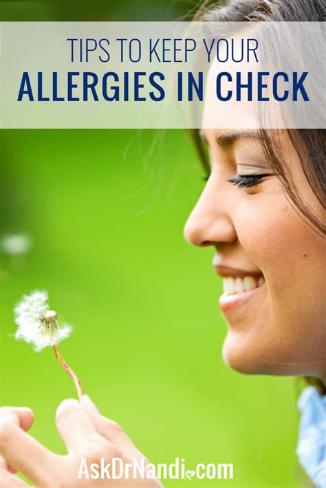 Tips To Keep Your Allergies In Check Ask Dr Nandi