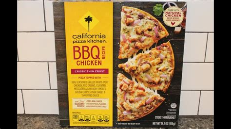 California Pizza Kitchen Bbq Recipe Chicken Pizza Review Youtube