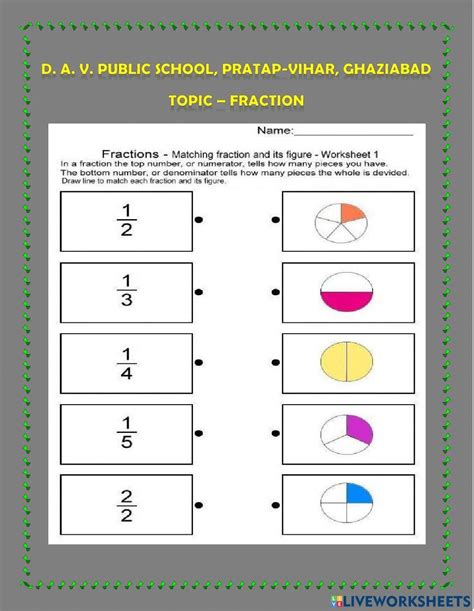 Fraction Online Exercise For Grade Live Worksheets Worksheets Library