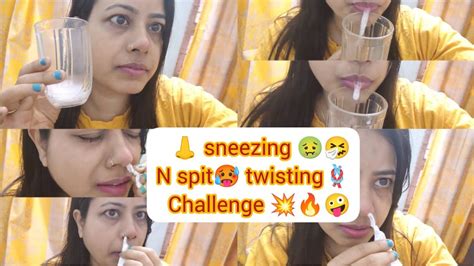 👃 Nose Sneezing 🤧😤 And Spithocking Sound 🥵😤 Twisting 🪢 Challenge 💥🔥