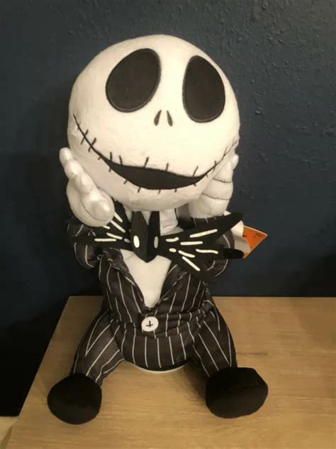 Disney Nightmare Before Christmas Jack Skellington Animated Plush Santa