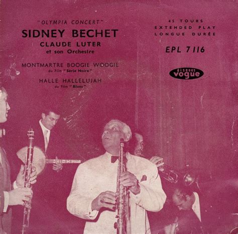 Sidney Bechet Claude Luter Et Son Orchestre Olympia Concert 1955