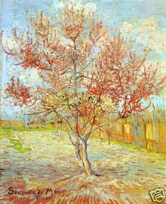 Vincent Van Gogh Peach Tree In Bloom Arles Inch Large Canvas