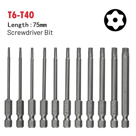 Embout De Tournevis Torx T Te Magn Tique T40 75mm S Curit Tamper Verde