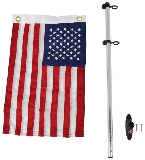 Taylor Made Usa Boat Flag Kit For Pontoon Boats 12 Tall X 18 Long