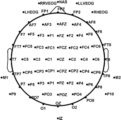 Extended 10 20 Scalp Locations Of Electroencephalographic Eeg