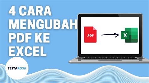 4 Cara Mengubah PDF Ke XLSX YouTube