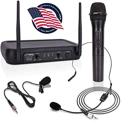 Pyle Compact UHF Wireless Microphone System Pro Portable 1 Channel