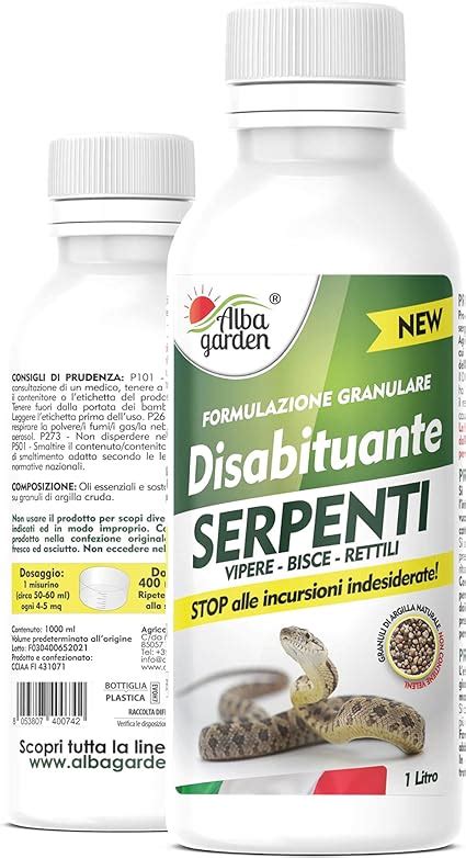 Albagarden Disabituante Repellente Barriera Per Serpenti Dissuasore