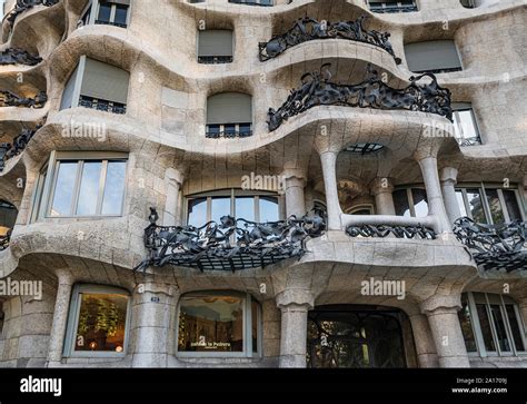 Cafe De La Pedrera Casa Mil House Designed By Antonio Gaudi