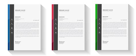 A4 letterhead template 12624214 Vector Art at Vecteezy