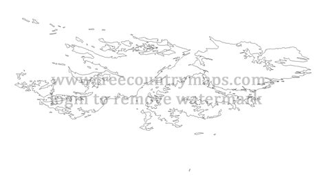 Outline Maps Of Falkland Islands Vector And Map For YouTube