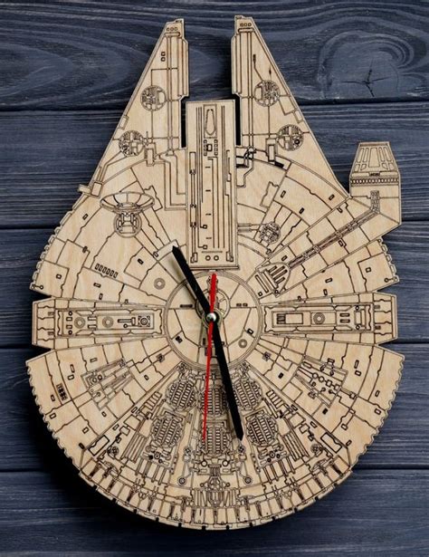 Wall Clock Millennium Falcon DXF File For Laser Cut And CNC Etsy