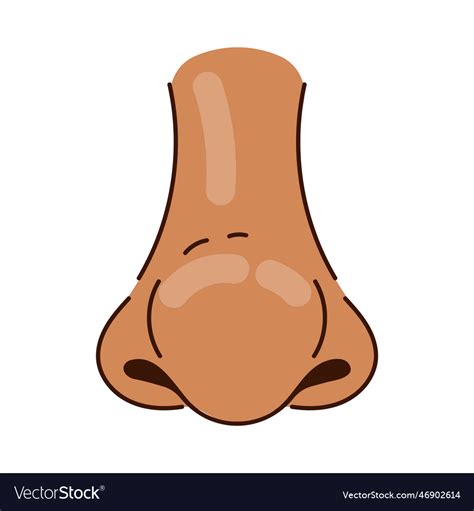 Bulbous Nose Of African American Person Cartoon Vector Image