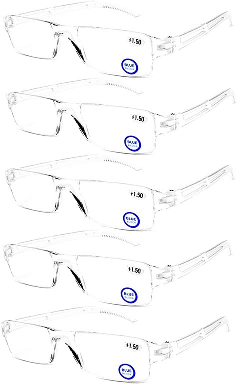 Paquete De Lentes De Lectura De Computadora Con Bloqueo De Luz Azul