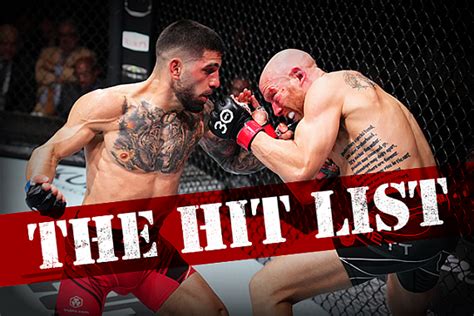 The Hit List Undefeated Fighters In The Ufc